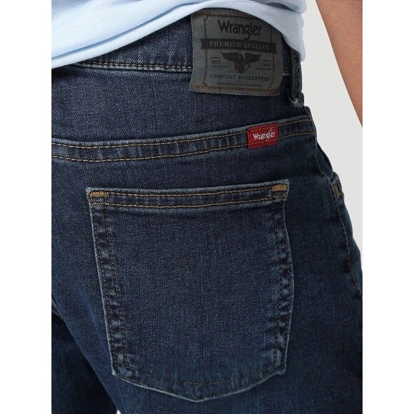 Wrangler Boys Five Star Classic Straight Jeans 12 Slim Free to Stretch - Picture 4 of 7